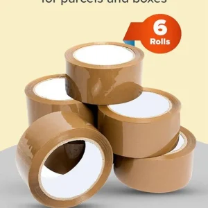 6 Rolls of Brown Packaging Tape